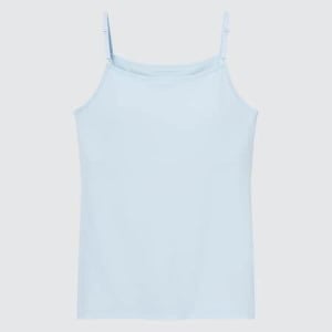 Топ-бра Uniqlo Girls Airism Cotton Camisole, голубой