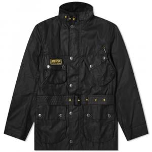 Barbour international original shop wax jacket slim