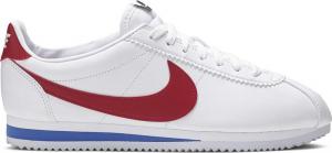 Nike classic cortez leather white red 2025