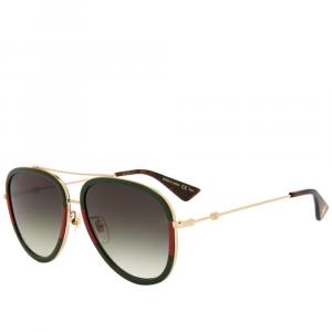 Gucci Eyewear Sylvie Web Block Aviator