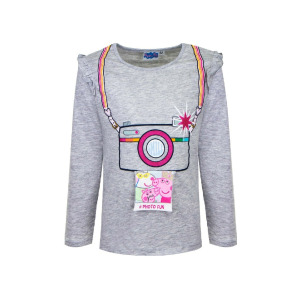 Лонгслив Peppa Pig Langarmshirt, серый