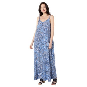 Платье Vince Camuto, Sleeveless Embellished Paisley Maxi Dress