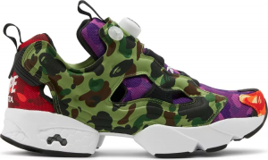 bape x instapump fury og multi camo Reebok