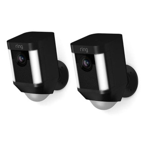 Комплект из двух уличных IP-камер Ring Spotlight Cam Battery черные