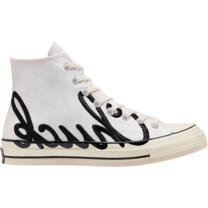 Кроссовки Converse Chuck 70 High Scripted Signature Print - White Egret, белый