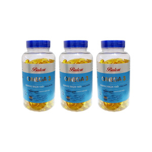 Норвежский рыбий жир Balen Omega-3 1380 мг, 3 упаковки по 200 капсул