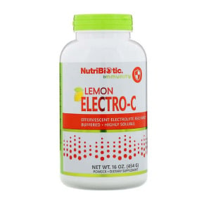 Лимонный порошок NutriBiotic Electro-C, 454 г