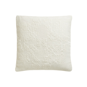 Декоративная наволочка Zara Home Cross-Stitch Cushion Cover, экрю