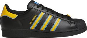 Adidas Superstar Black Gold Blue