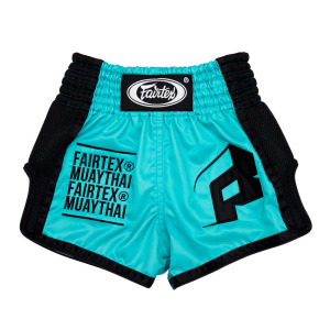 Детские шорты для тайского бокса Fairtex BSK2107, размер 4-6 лет, бирюзовый