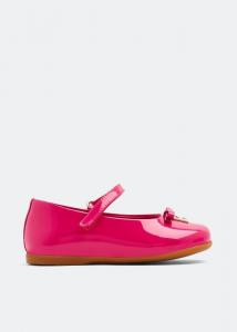 Балетки DOLCE&GABBANA Patent Mary Jane flats, розовый