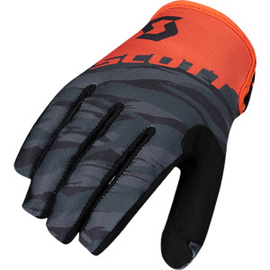 Перчатки Scott 350 Dirt с логотипом, черный/оранжевый