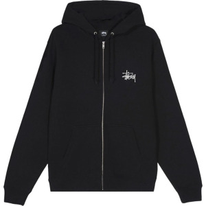 Толстовка Stussy Basic Zip Hood 'Black', черный