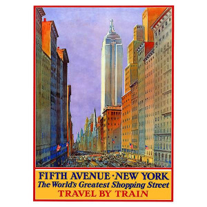 Картина на холсте LegendArte Fifth Avenue New York, многоцветный