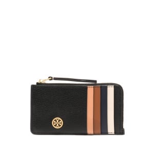 Tory Burch Robinson colour-block zip-fastening wallet, черный