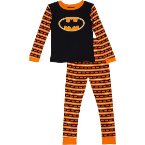 Пижамный комплект Komar Halloween Two-Piece PJ Set, цвет Orange Stripe