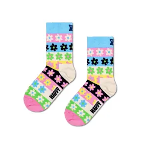 Длинный носок с цветами Happy Socks, мультиколор