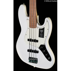 Басс гитара Fender Player Jazz Bass Fretless Pau Ferro Polar White Bass Guitar-MX22004735-9.01 lbs