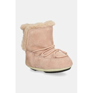 Детские зимние ботинки Moon Boot CRIB SUEDE, розовый