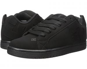 Dc court graffik all black skate shoes hot sale