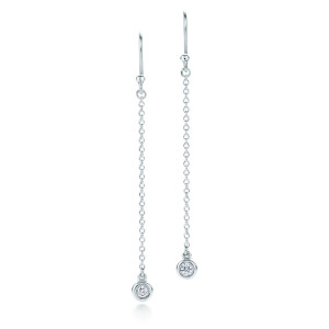 Серьги Tiffany & Co. Elsa Peretti Diamonds by the Yard, серебро