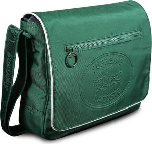 Supreme x Lacoste Small Messenger Bag Green