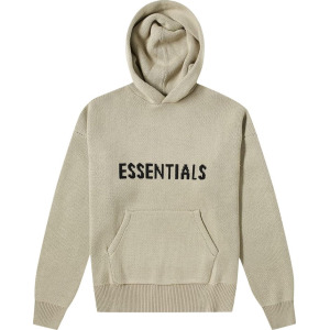 Худи Fear of God Essentials Knit Hoodie 'Olive', загар