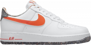 Nike air force 2025 1 white-total orange-black