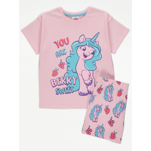Пижама My Little Pony с розовым единорогом и надписью George., розовый