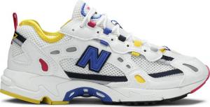 New Balance 827 White Blue Yellow