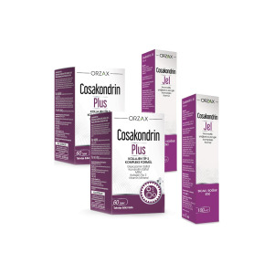 Пищевая добавка Orzax Cosakondrin Plus, 60 таблеток + Гель Cosachondrin, 2 упаковки по 100 мл