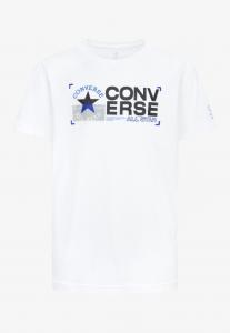 Футболка с принтом UTILITY CHEST LOGO TEE Converse, белый