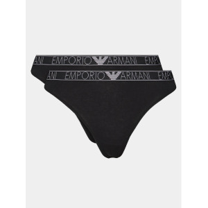 Комплект из 2 классических женских трусов Emporio Armani Underwear, черный