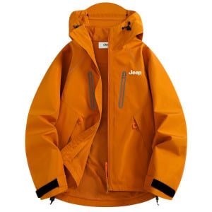 Ветровка Куртка Унисекс Jeep, цвет Autumn Orange (Baseball Jersey Style Inner Jacket)