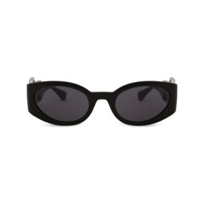 Moschino Eyewear солнцезащитные очки в оправе 'кошачий глаз', черный