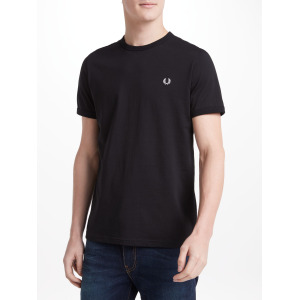 Футболка с круглым вырезом Fred Perry Ringer, черная