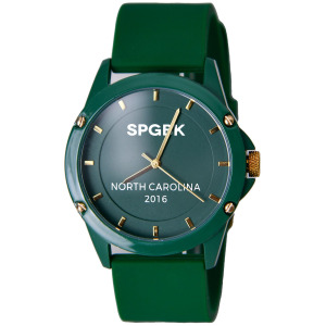 Часы унисекс Trojan Green на силиконовом ремешке 44 мм SPGBK Watches, зеленый