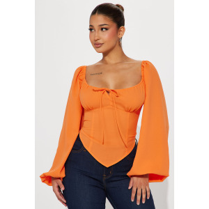 Блузка Fashion Nova C3571TFN, оранжевый