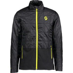Куртка Scott Insuloft Hybrid FT с прямым воротником, черный/желтый