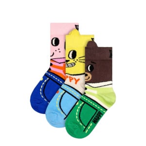 Носки 3-PACK ANIMAL GIFT SET Happy Socks, разноцветный