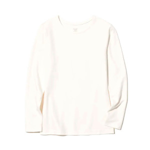 Uniqlo Heattech Extra Warm Cotton Crew Neck Long Sleeved Thermal Top