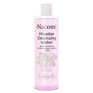 Nacomi Micellar Cleansing Water мицеллярная жидкость для снятия макияжа с лица и глаз сужающая поры 400мл