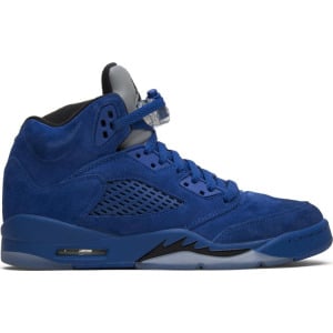 Кроссовки Air Jordan 5 Retro GS Blue Suede, синий