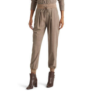 Брюки LAUREN Ralph Lauren, Wool Crepe Jogger Pants