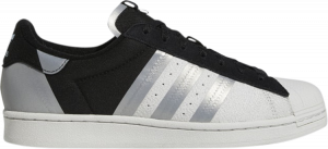 Adidas superstar top silver metallic