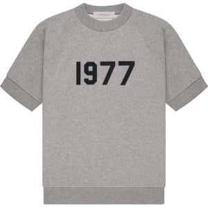 Футболка Fear of God Essentials Short-Sleeve Sweatshirt 'Dark Oatmeal', серый