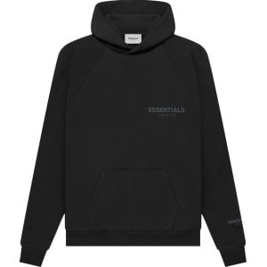 Худи Fear of God Essentials Pullover Hoodie 'Stretch Limo', черный