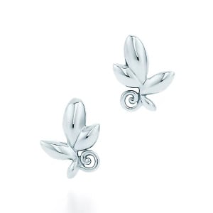 Серьги Tiffany & Co. x Paloma Picasso Olive Leaf, серебро