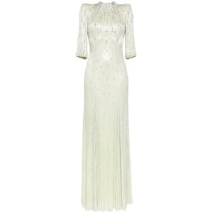 Jenny Packham платье Aurora с пайетками, зеленый