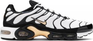 Air max plus white metallic gold online